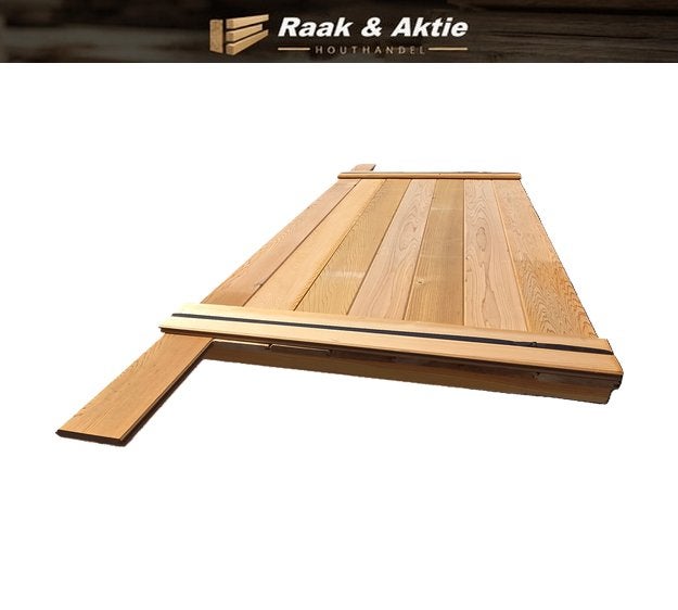 Red Cedar puntgroef 18x135 mm - nr: HP41, Ophalen, Nieuw, 180 tot 250 cm, Planken
