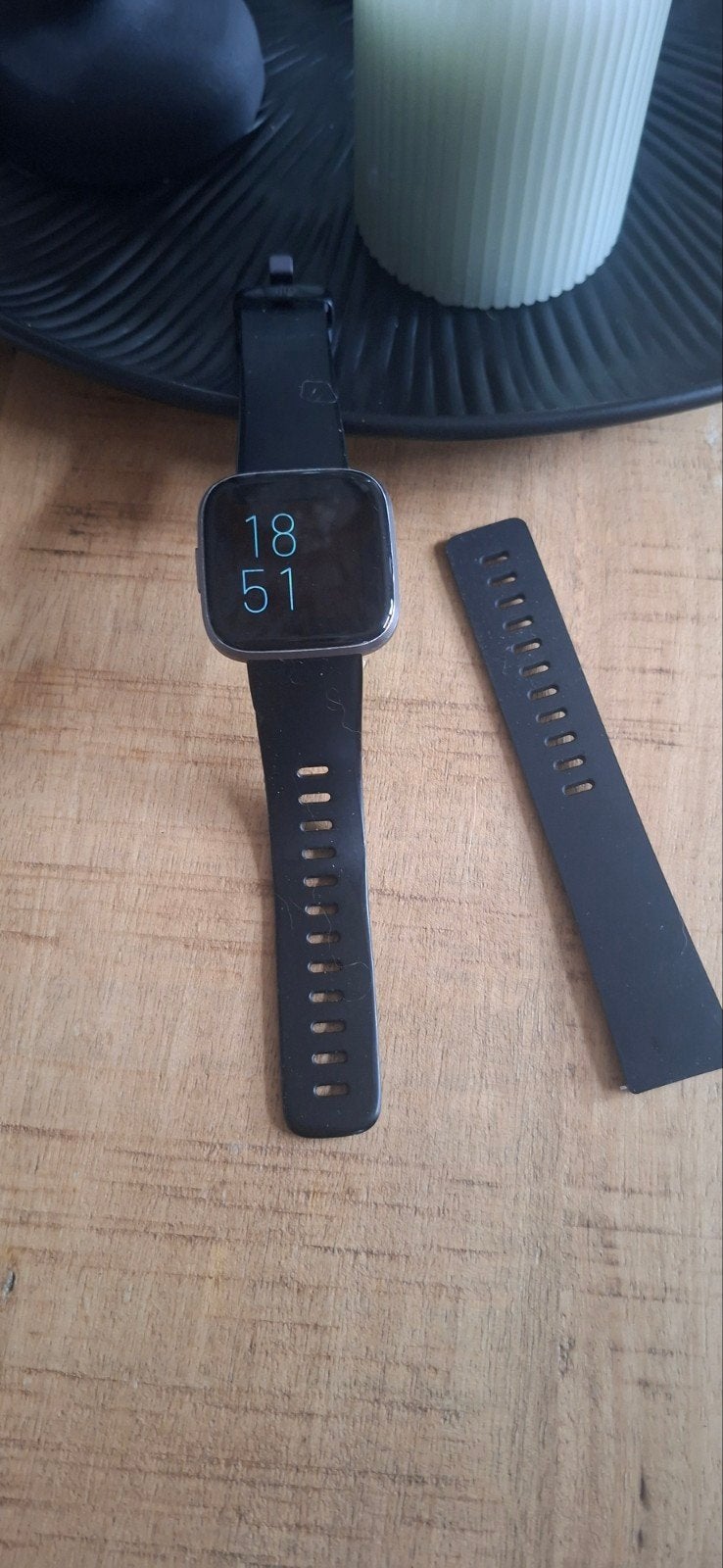Fitbit versa 2, Ophalen, Zo goed als nieuw, Zwart, Android