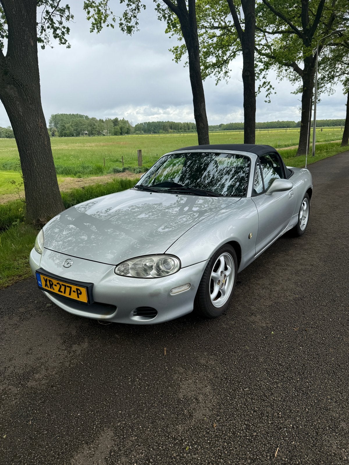 Mazda 2001 Grijs, Auto's, Mazda, Cruise Control, 40 €/maand, Zwart, Cabriolet