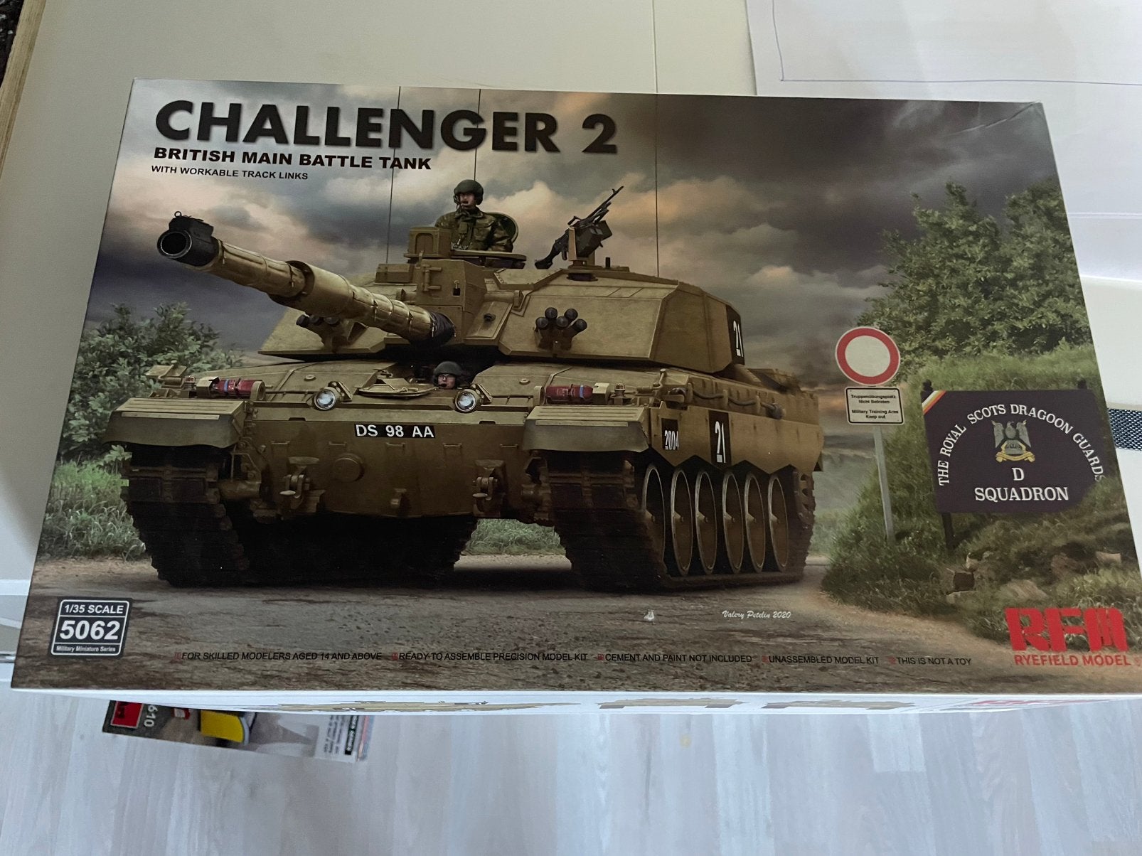 Ryefield model challenger 2 1/35, Overige merken, Tank, 1:32 tot 1:50, Ophalen of Verzenden