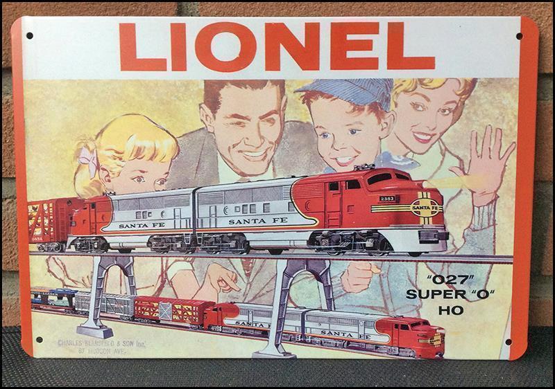 LIONEL Modeltrein marklin Metalen Reclamebord Wandbord, Wisselstroom, Verzenden, Märklin, Nieuw