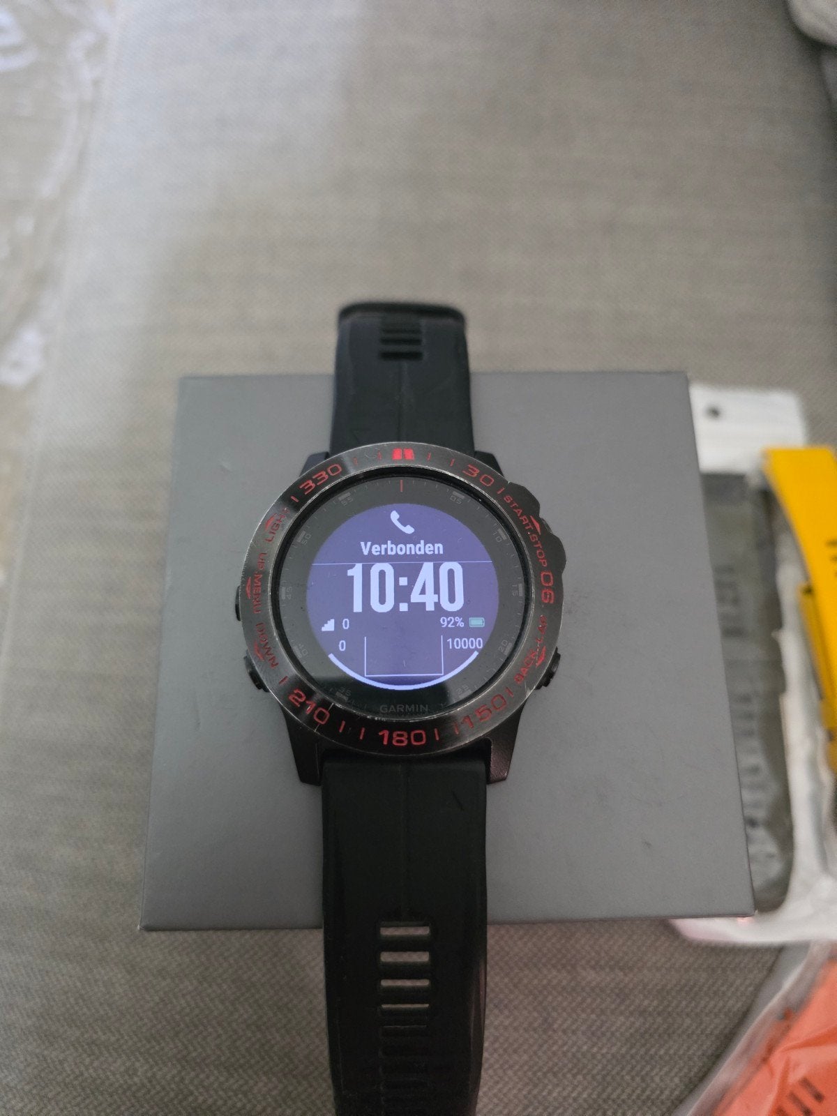 Garmin Fenix 5X Plus Sapphire Edition Multisport GPS Horloge, Gebruikt, Zwart, Garmin, IOS