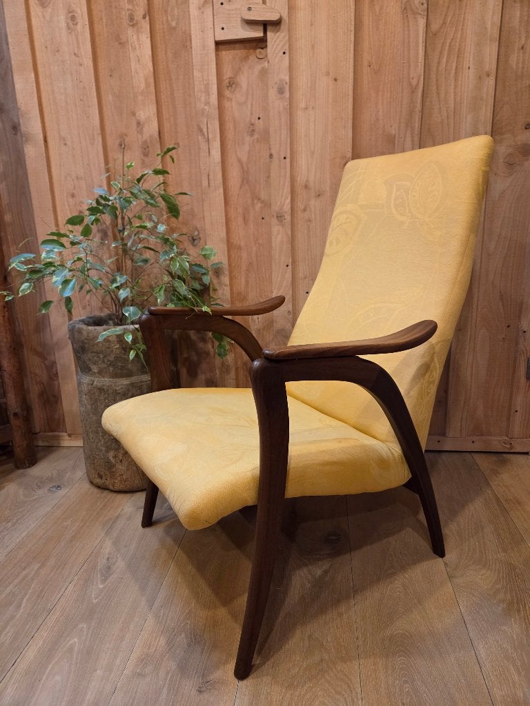 Vintage fauteuil Louis van Teeffelen, Ophalen, Gebruikt, 75 tot 100 cm, 50 tot 75 cm