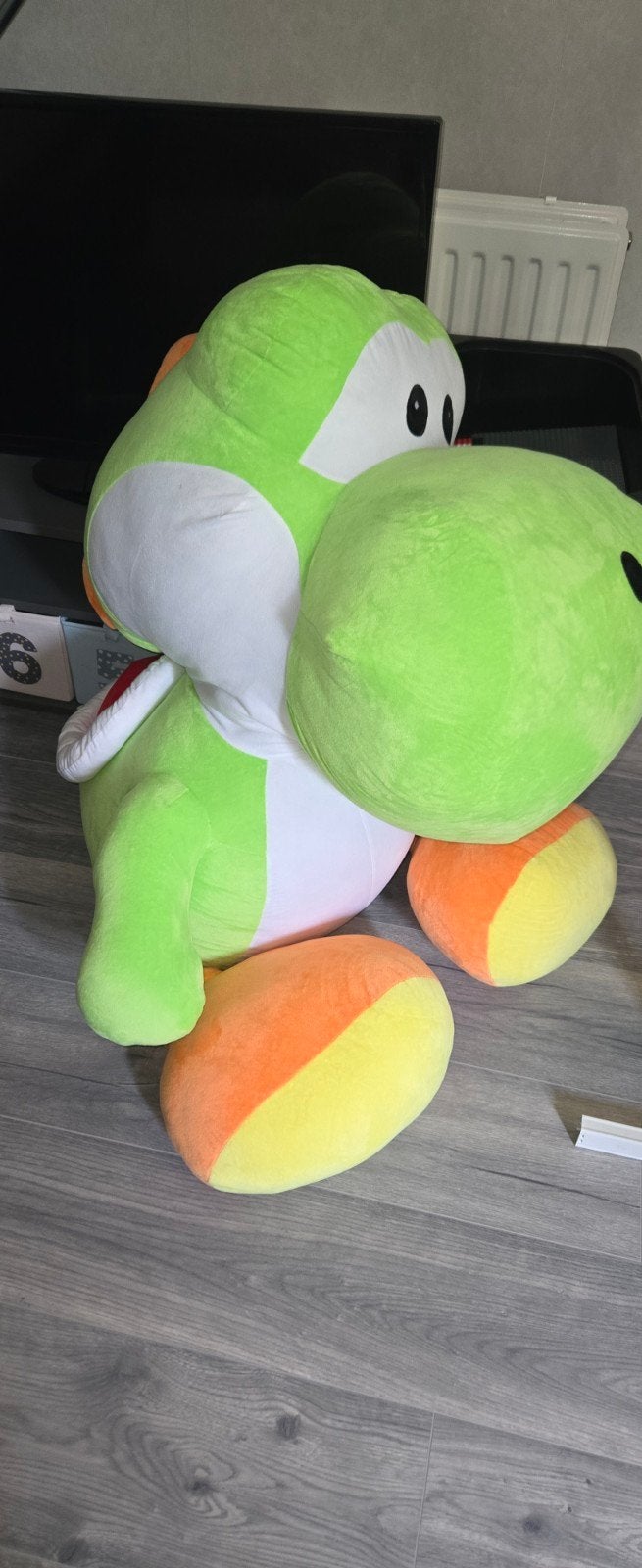 Mega Grote Yoshi Knuffel - Super Mario, Groen, Dinosaurus, Ophalen of Verzenden, Zo goed als nieuw