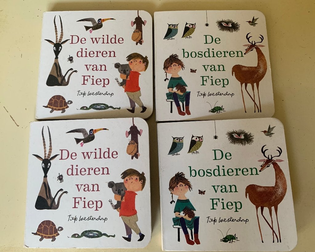 4 uitdeelboekjes Fiep Westendorp, Boeken, Kinderboeken | Baby's en Peuters, Ophalen of Verzenden, Zo goed als nieuw, 6 tot 12 maanden