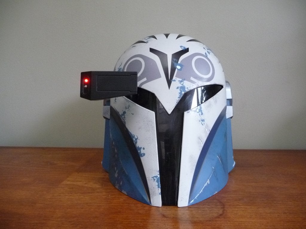Star wars helm Hasbro Black series Bo-Katan Kryze., Ophalen, Zo goed als nieuw, Replica