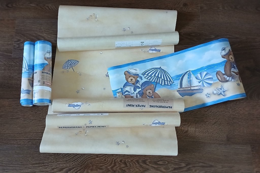 Behang, gratis, Ophalen of Verzenden, Papierbehang, Geel