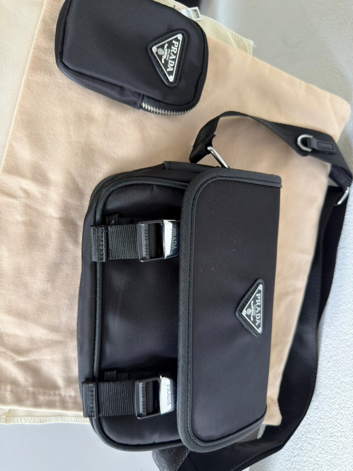 Prada Bag+ Portemonnee - Zwart - Nieuw, Ophalen of Verzenden, Nieuw