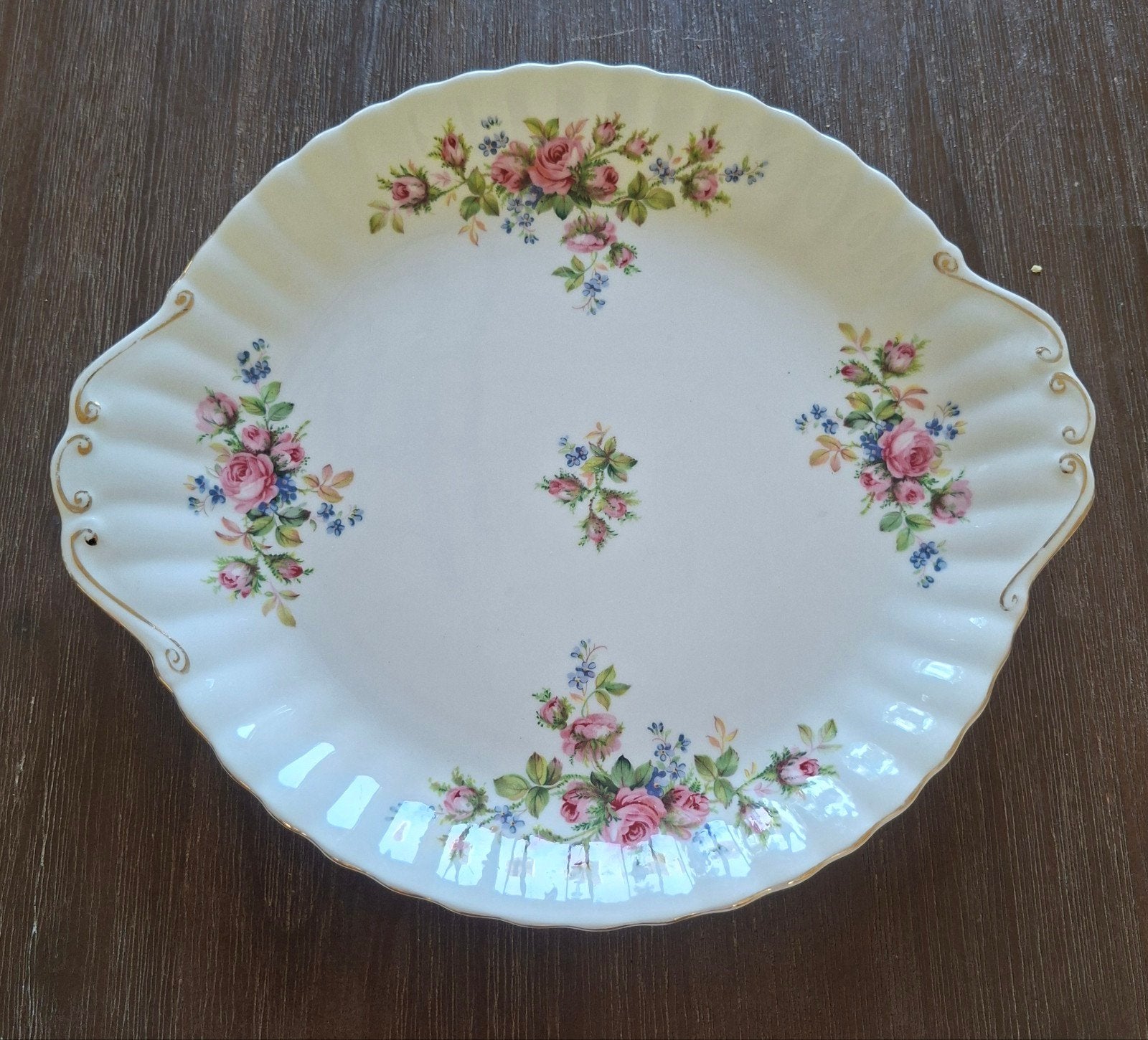 Royal Albert Moss Rose Taartschaal/Gebakschaal, Ophalen