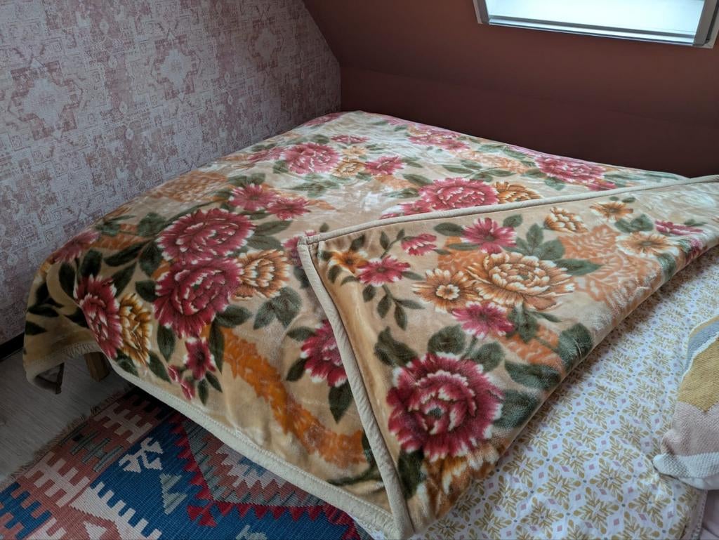 Prachtige vintage 100% wollen deken, Ophalen