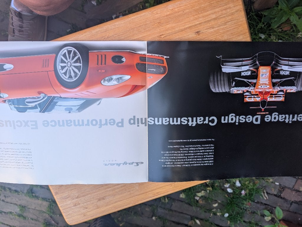 Spyker folder, Ophalen of Verzenden, Zo goed als nieuw, Overige merken