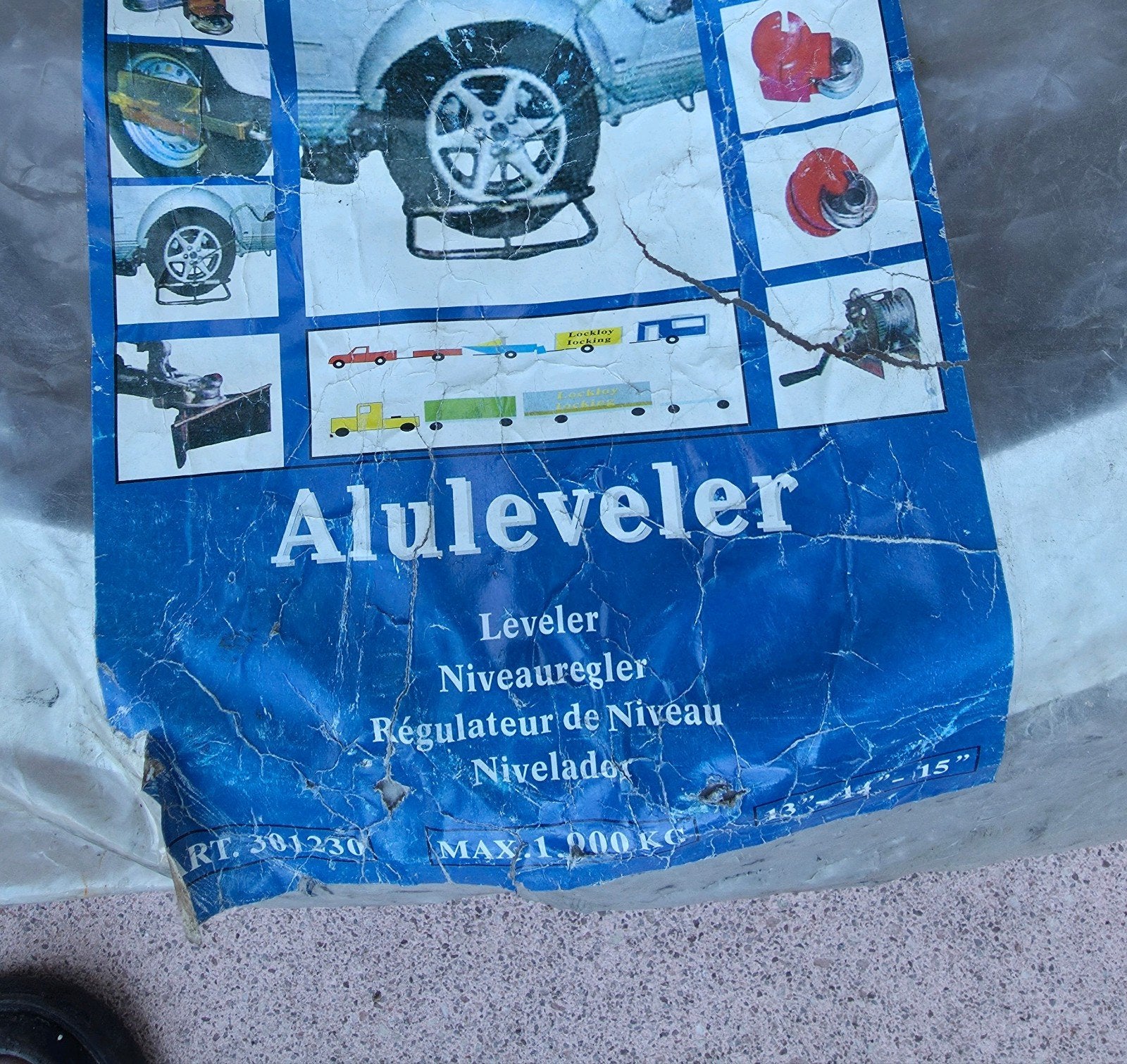 Wiel leveler aluminium, Ophalen