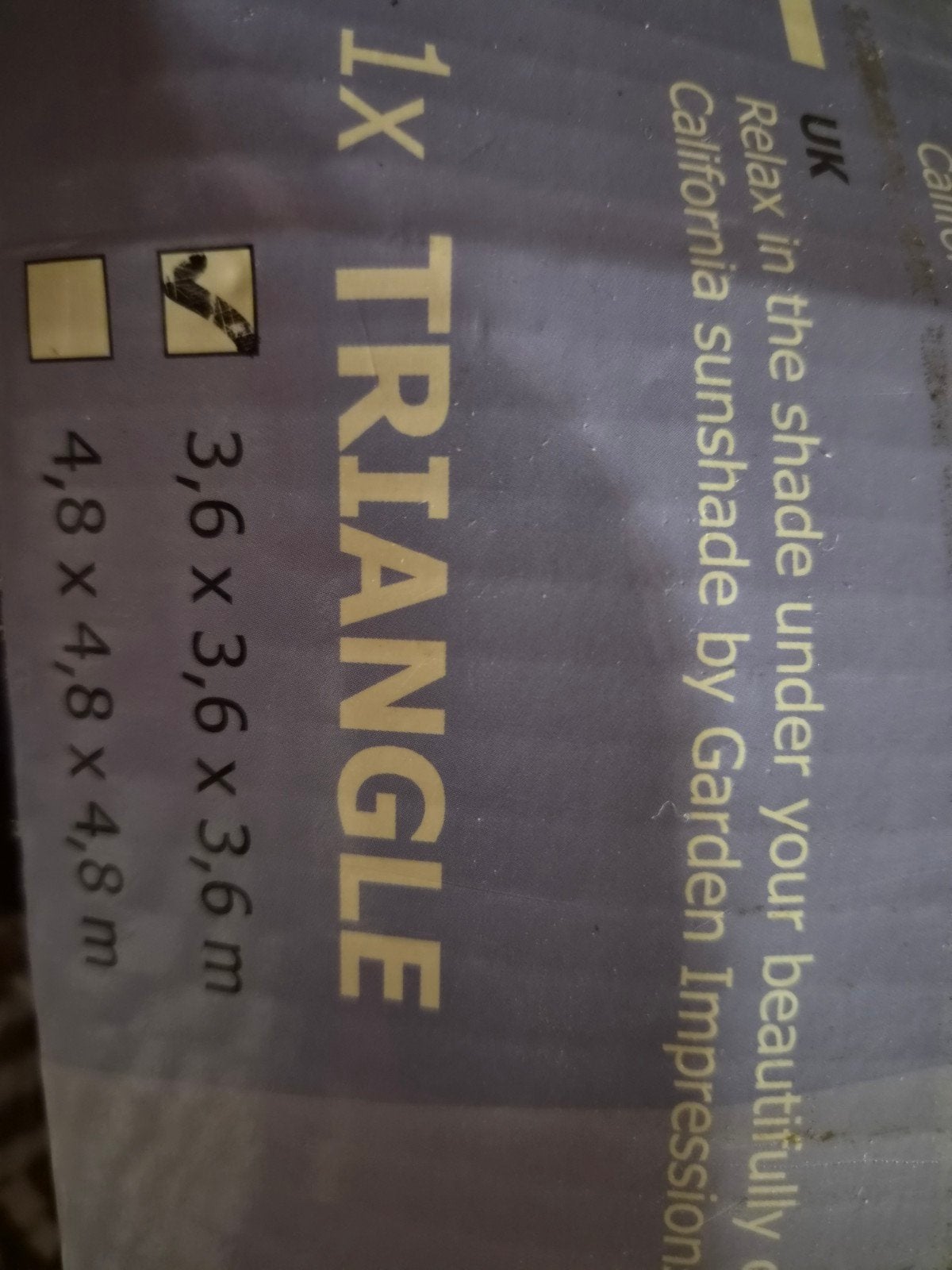 schaduwdoek nieuw, Ophalen, Nieuw