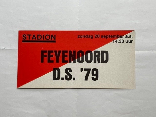 tramkaart Feyenoord-DS 79, Verzenden, Zo goed als nieuw, Feyenoord, Overige typen