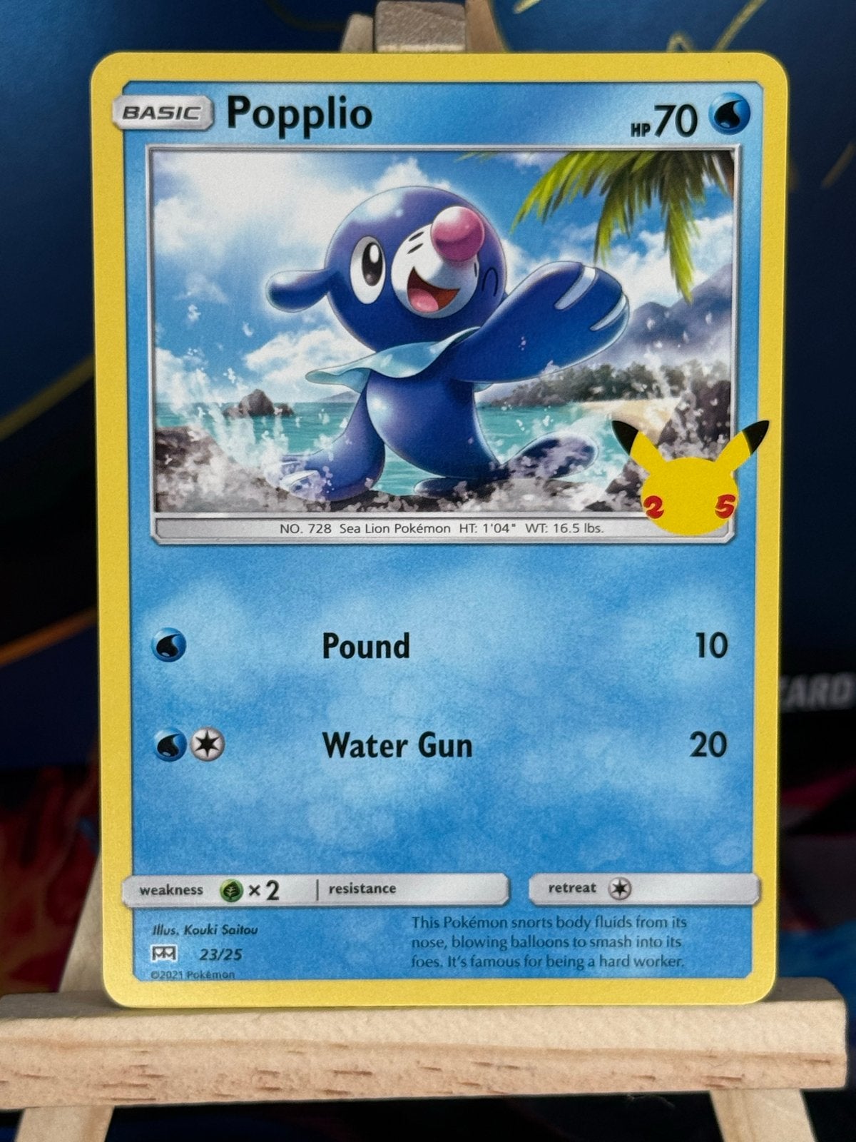 Popplio #23 | Pokemon McDonalds 2021, Ophalen of Verzenden, Zo goed als nieuw, Losse kaart, Foil
