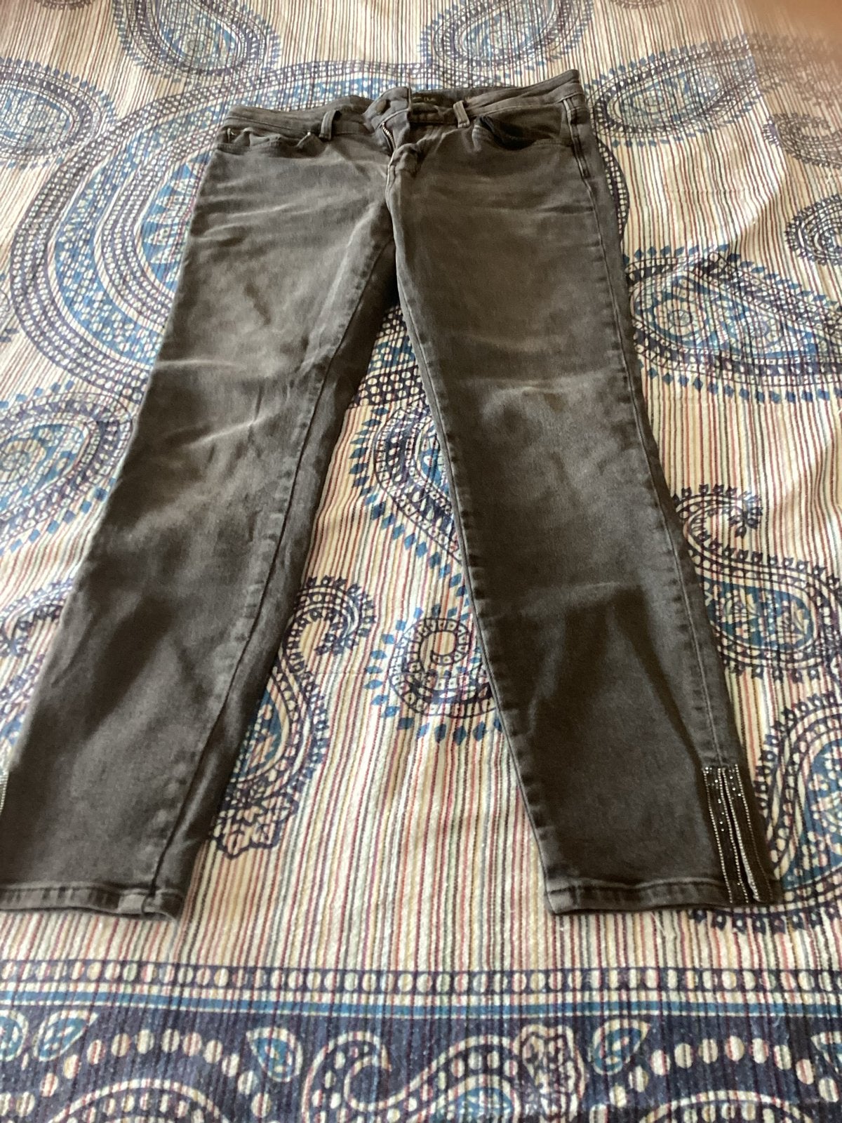Massimo Dutti Mid Rise Skinny Jeans - W28/W29, Ophalen of Verzenden, Zo goed als nieuw, Grijs, W28 - W29 (confectie 36)