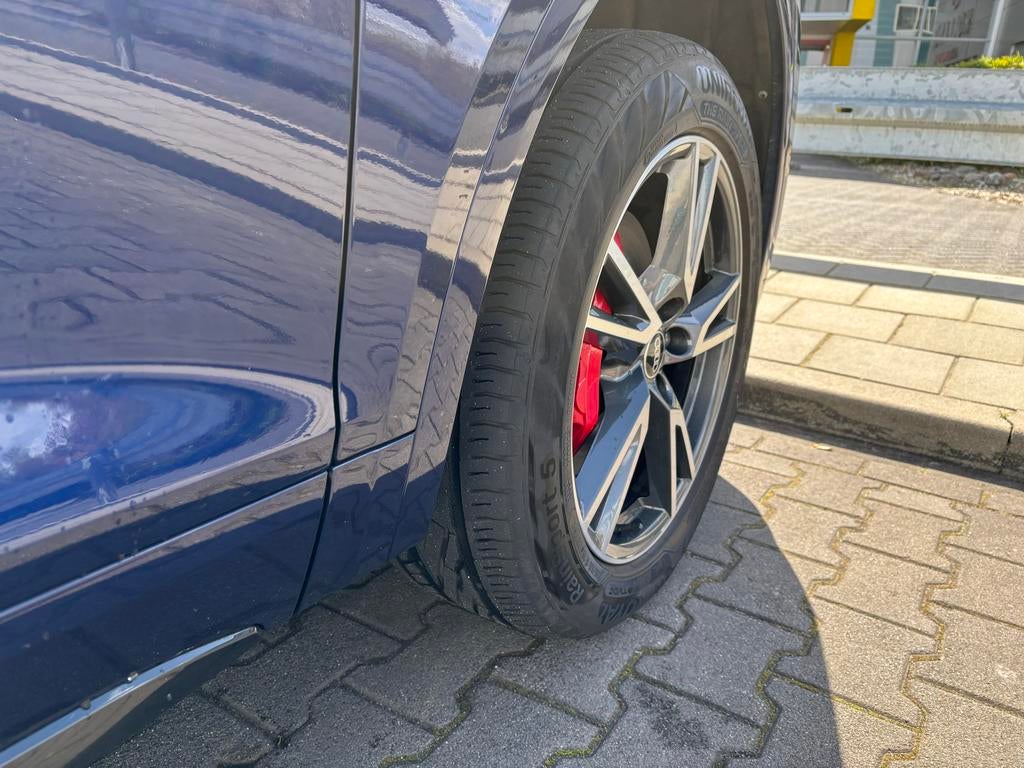 19 Inch Audi Velgen + Continental en Uniroyal Zomerbanden, Gebruikt, Banden en Velgen, 235 mm, Personenwagen