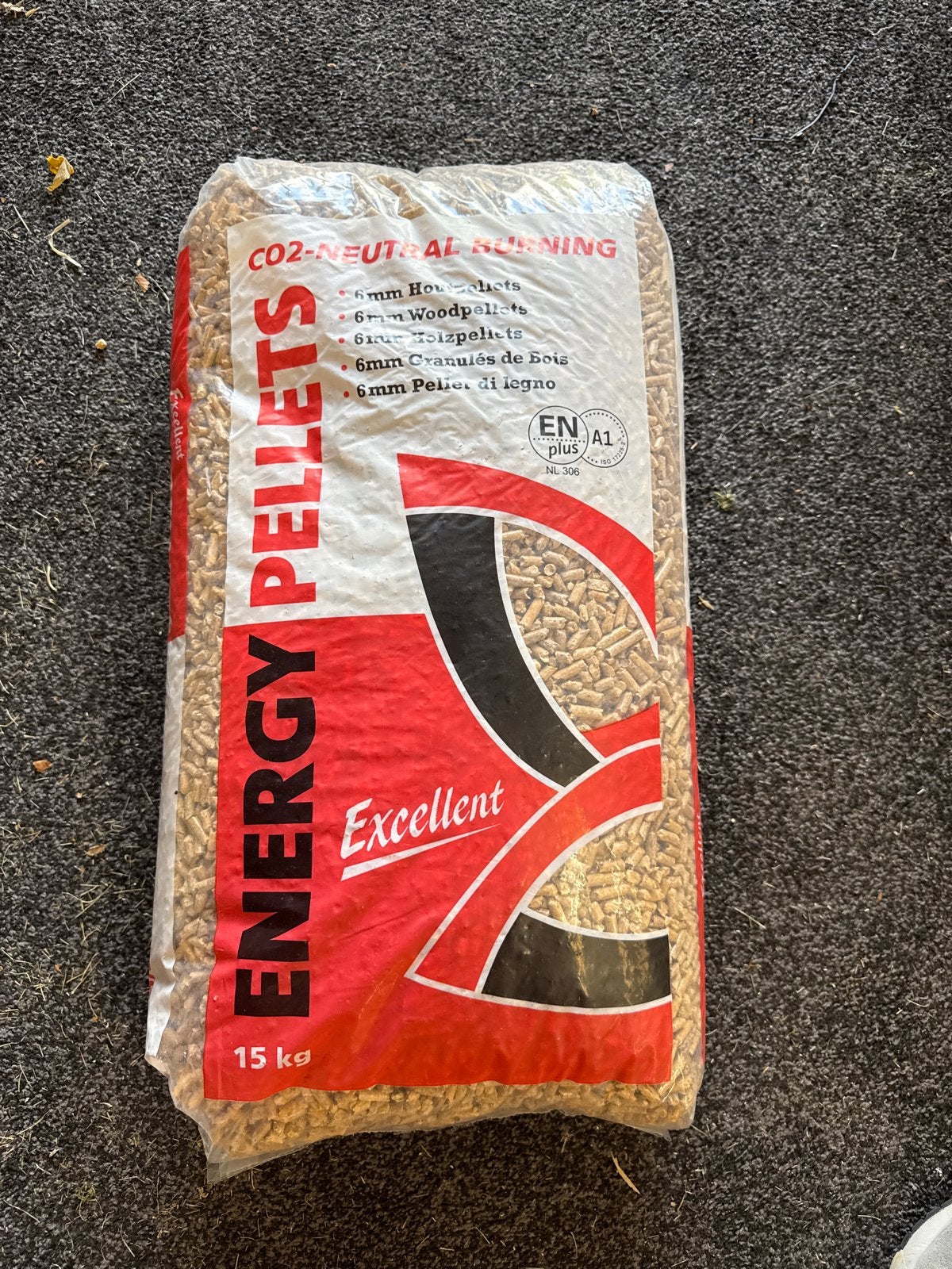 3 zakken Energy Pellets 15 kg, Ophalen, Minder dan 25 mm, Overige typen, Nieuw