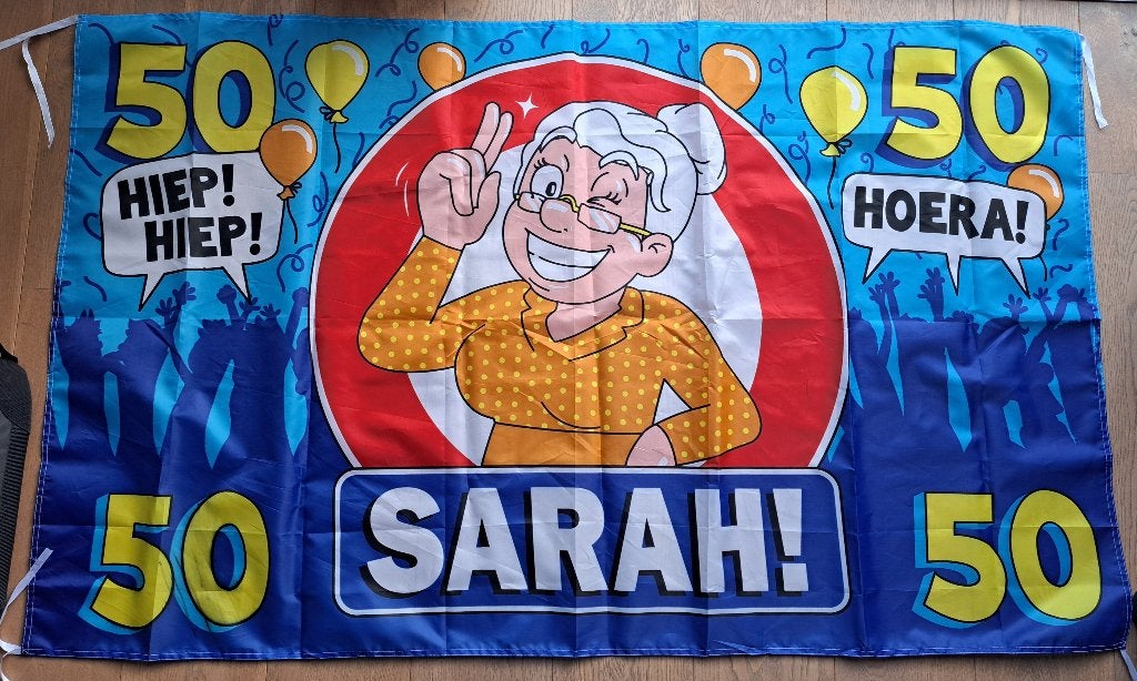 sarah spullen, Hobby en Vrije tijd, Feestartikelen, Ophalen of Verzenden, Zo goed als nieuw, Feestartikel, Abraham of Sarah