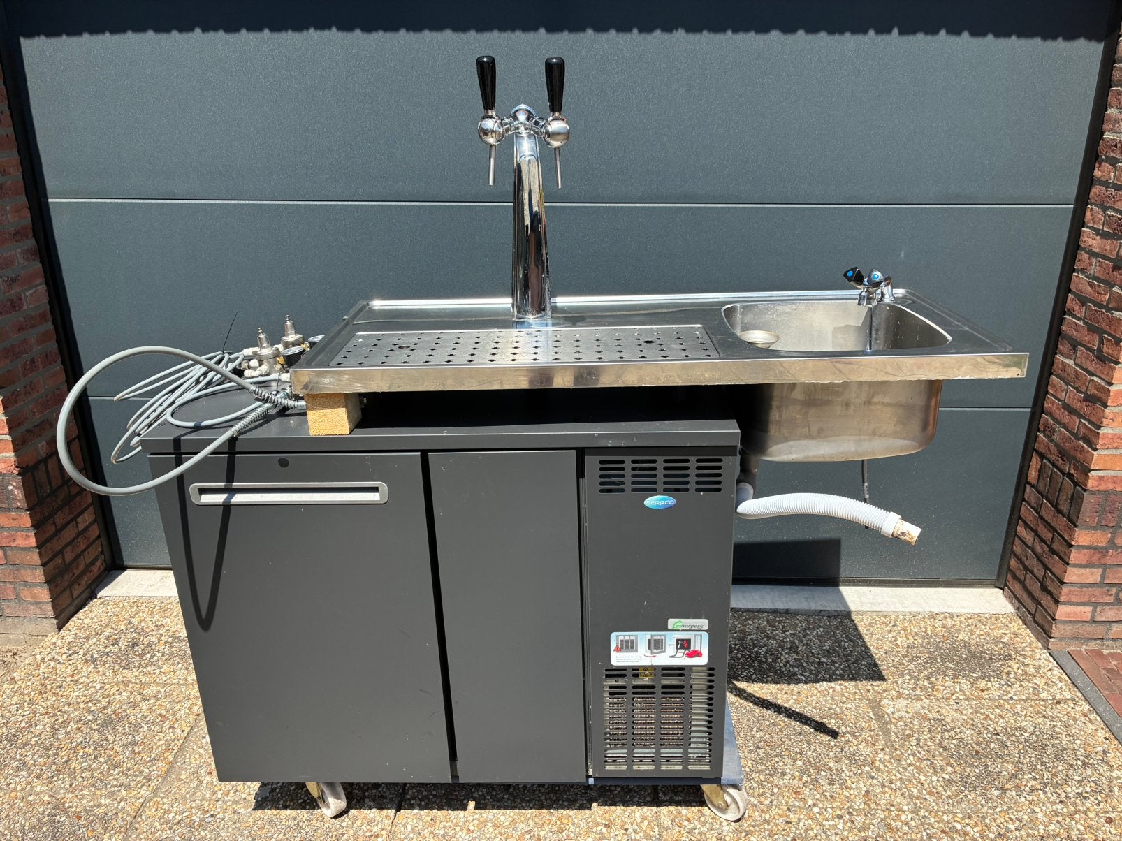 Complete biertap set thuistap serrco fustenkoeling lekblad, Ophalen, Zo goed als nieuw, Overige merken