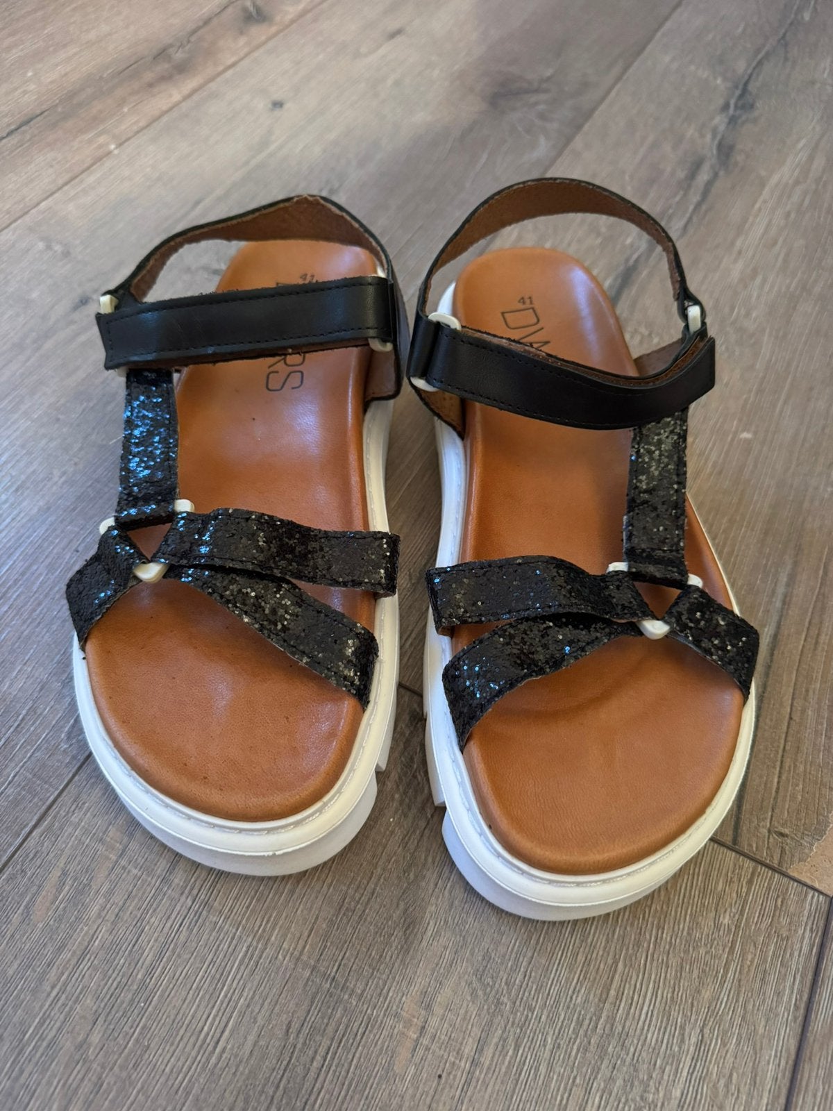 DWRS Sandalen zwart, Zwart, Nieuw, Sandalen of Muiltjes, Ophalen of Verzenden