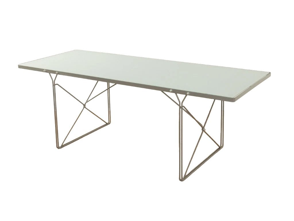 2 Designklassiekers eettafels/bureaus, Huis en Inrichting, Ophalen, Demontabel, Gebruikt, Industrieel