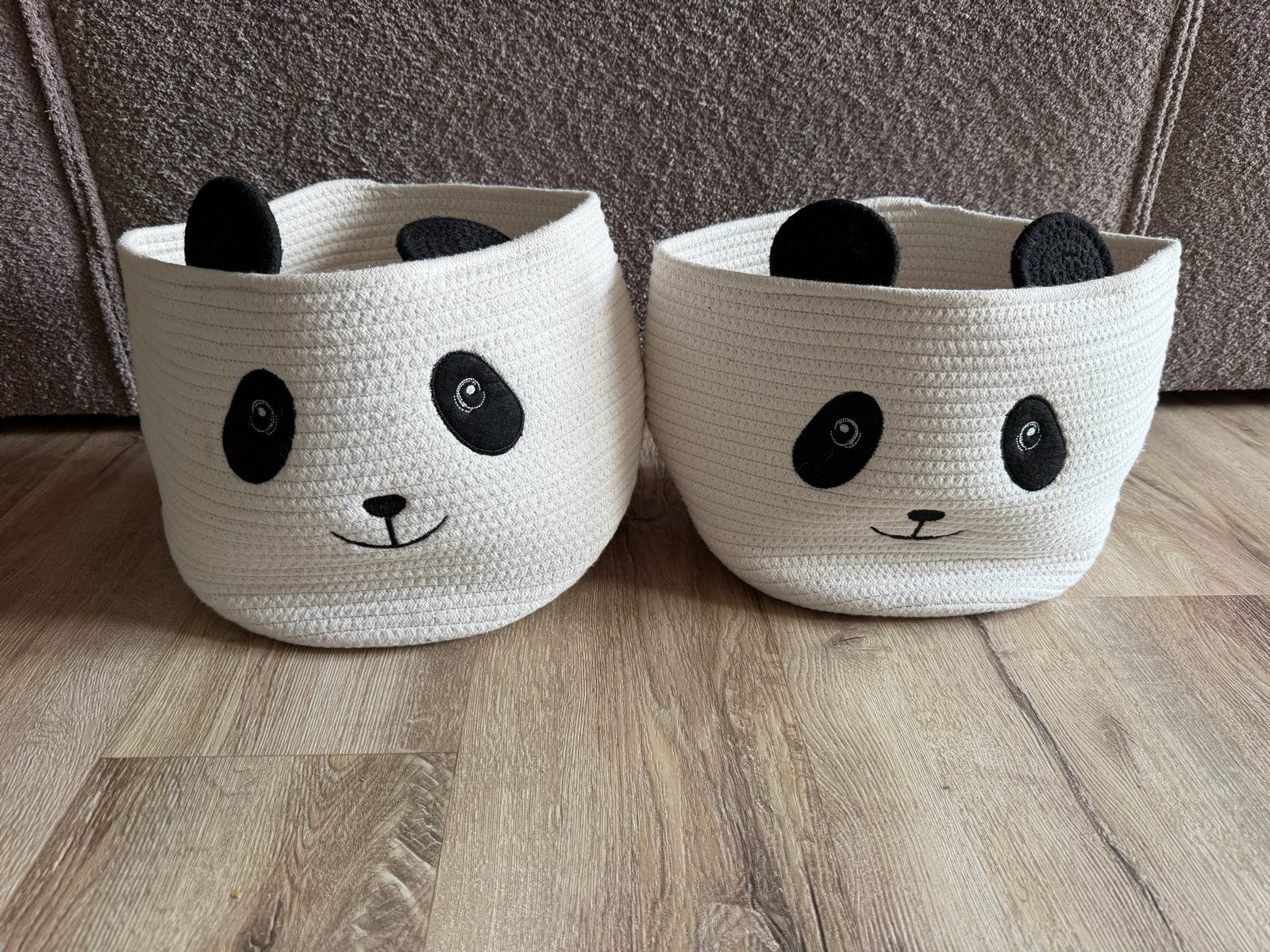 Set van 2 schattige panda opbergmanden, Ophalen of Verzenden, Zo goed als nieuw