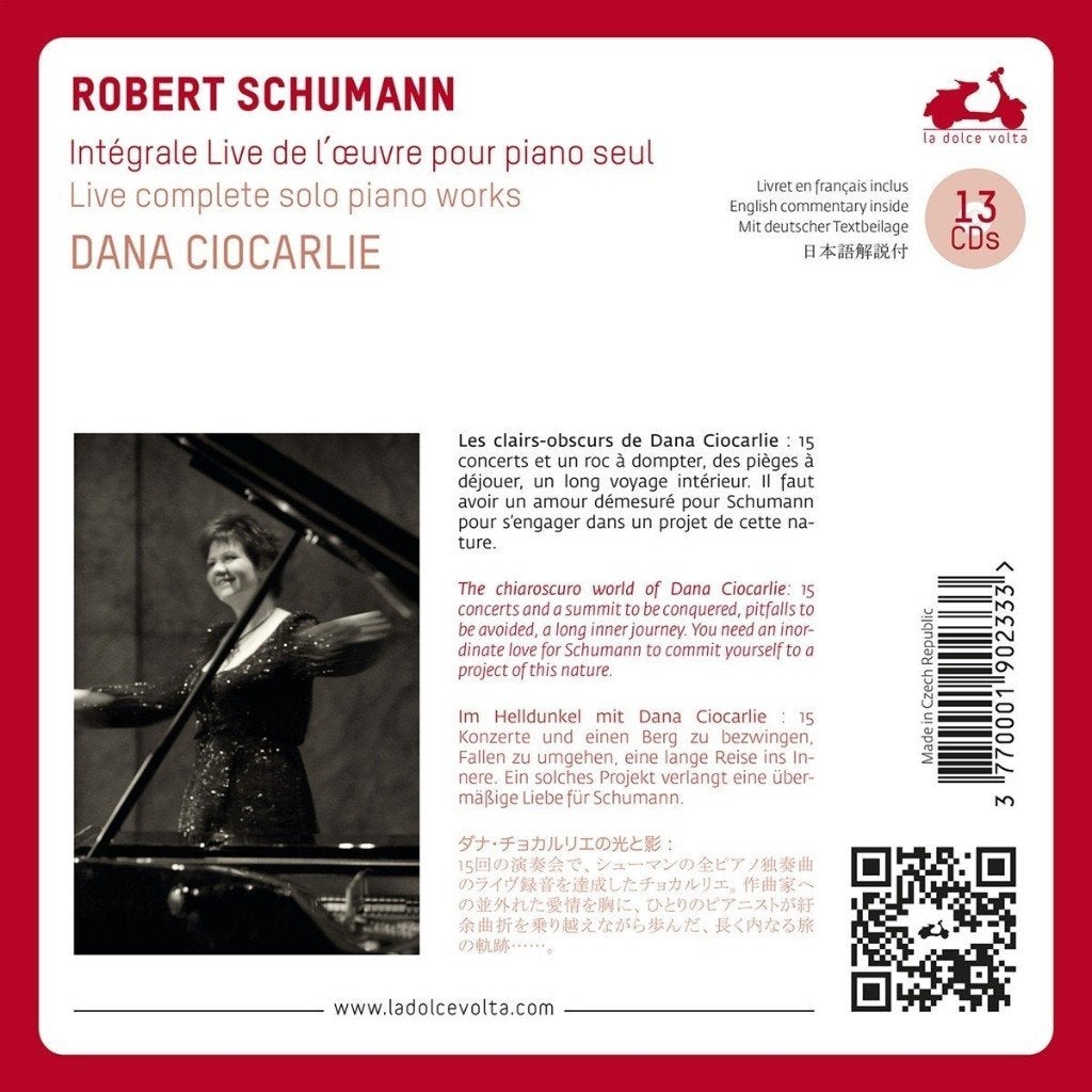 NIEUW 13CD Schumann: Complete Solo Piano Works / Ciocarlie, Kamermuziek, Boxset, Schubert, Inclusief doosje