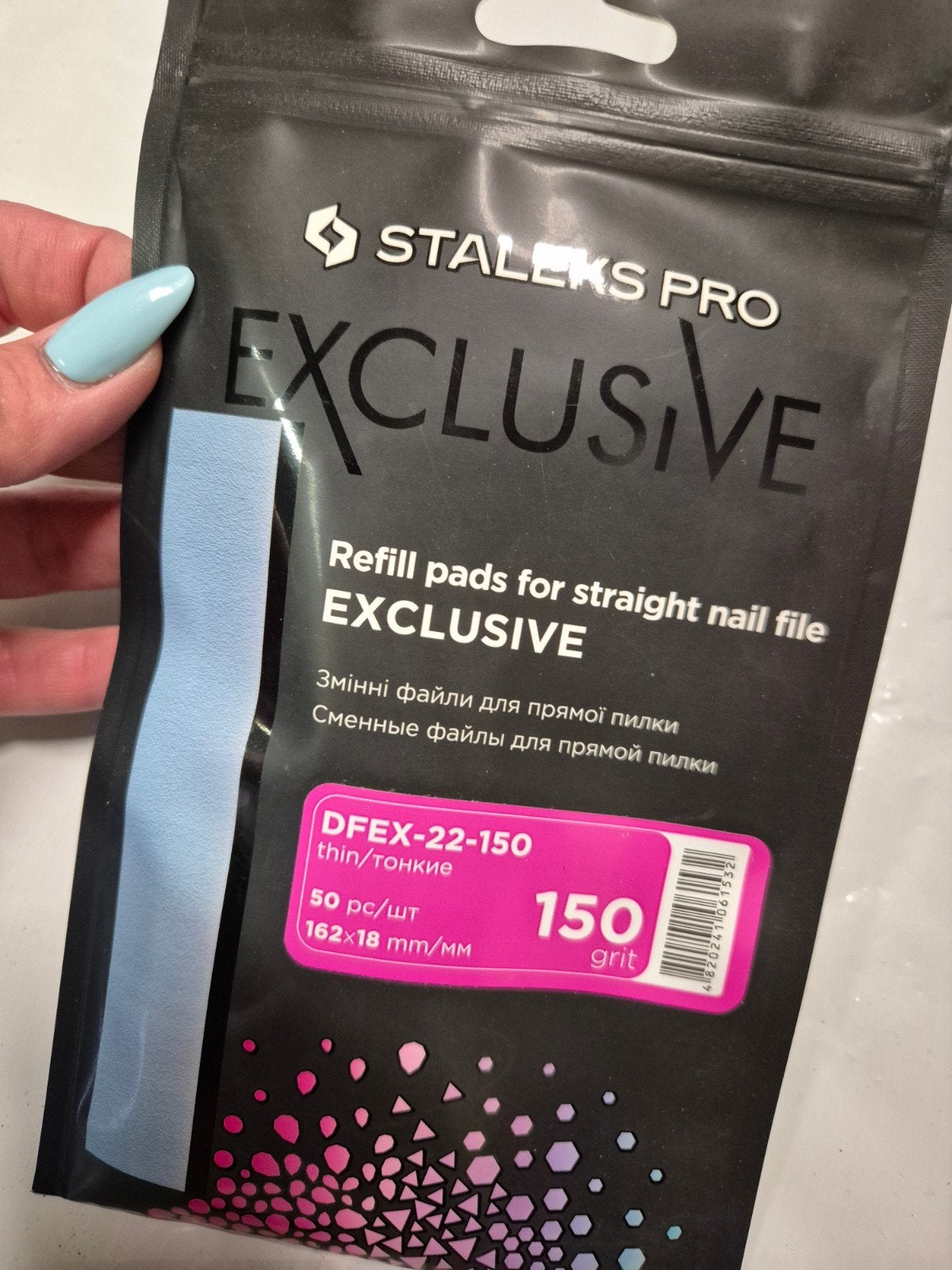 nieuw staleks pro exclusive plakvijlen 50st DFEX-22-150, Overige kleuren, Nieuw, Ophalen of Verzenden, Handen en Nagels