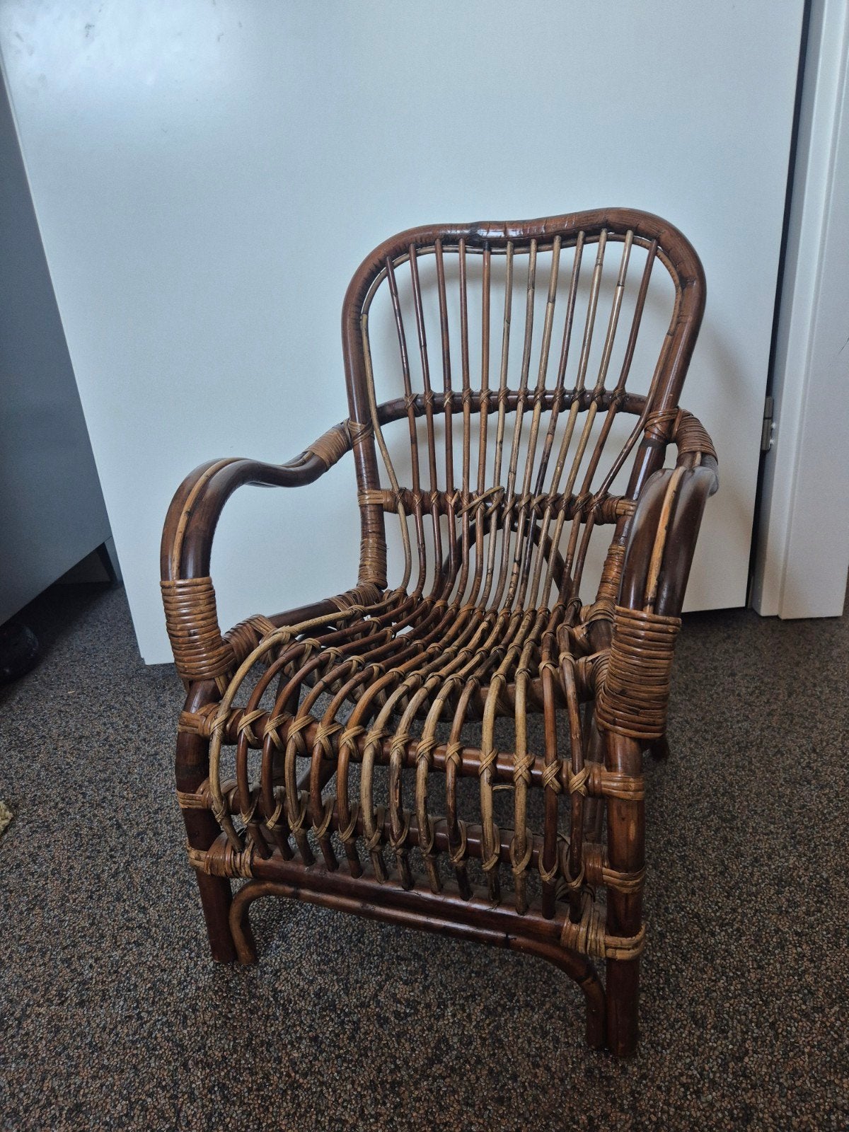 Vintage Rotan Kinderstoeltje - Perfect voor de kleintjes, Kinderen en Baby's, Kinderstoelen, Ophalen, Gebruikt, Overige typen