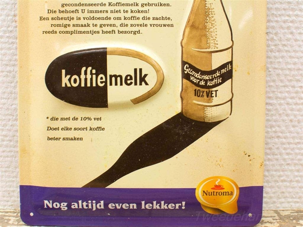 Wandbord Nutroma reclame 14368, Ophalen of Verzenden, Gebruikt
