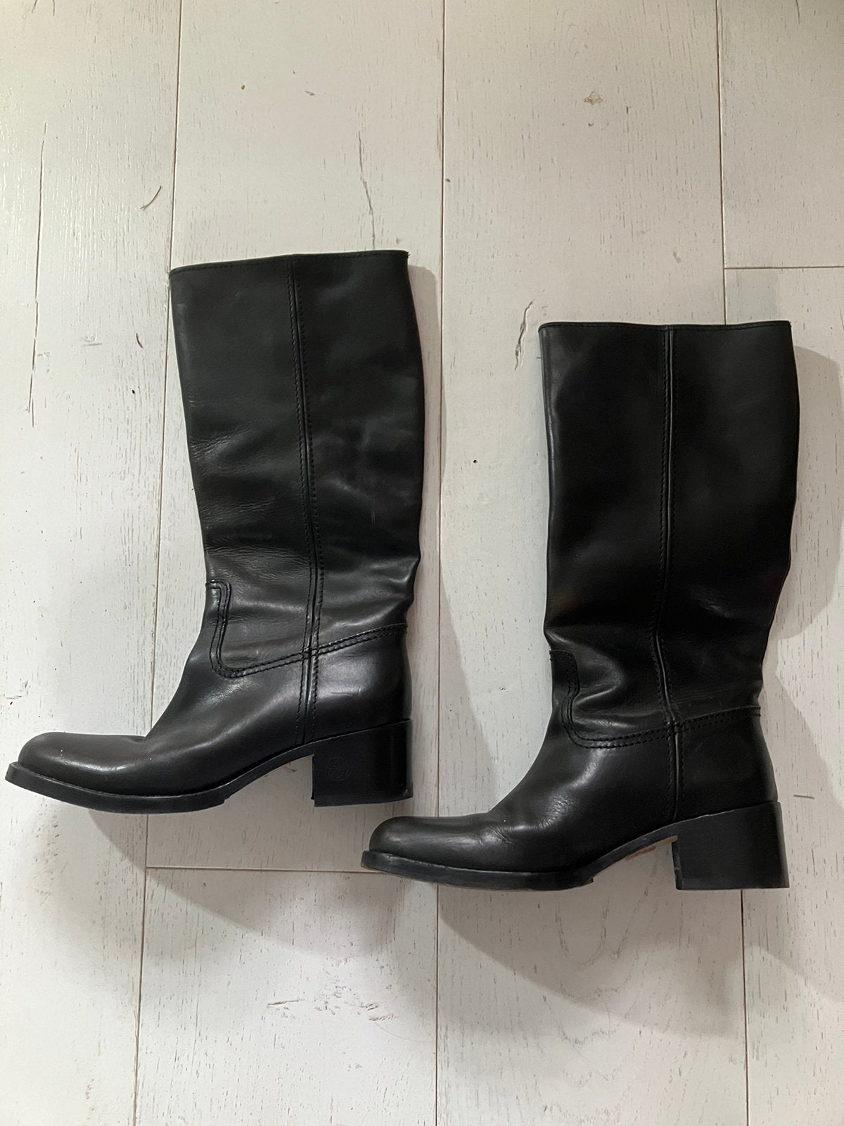 Orginele zwart luce leren laarzen van Gucci 38,5 C (39), Ophalen of Verzenden, Zo goed als nieuw, Zwart, Hoge laarzen