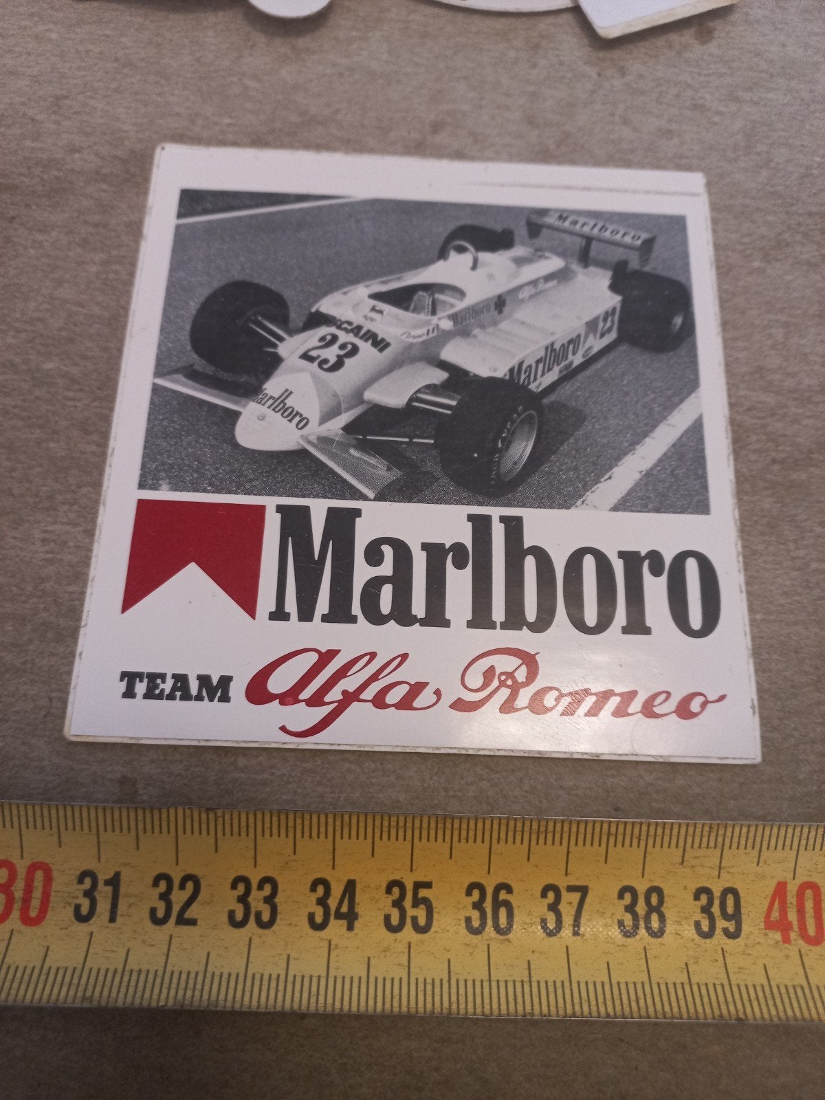 Marlboro Team Alfa Romeo Formule 1 Sticker, Ophalen of Verzenden, Gebruikt