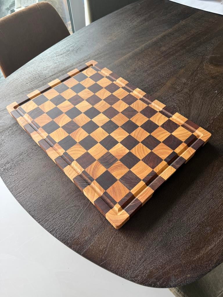 Handgemaakte Acacia Houten Snijplank / Hakblok – Nieuw, Huis en Inrichting, Hout, Snij-/serveerplank, Nieuw, Ophalen of Verzenden