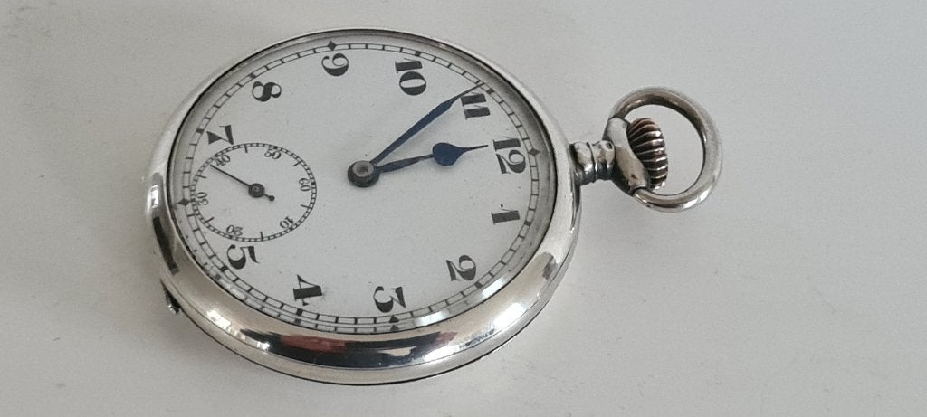 Antiek Zilveren Zakhorloge Ancre de Precision, Ophalen of Verzenden