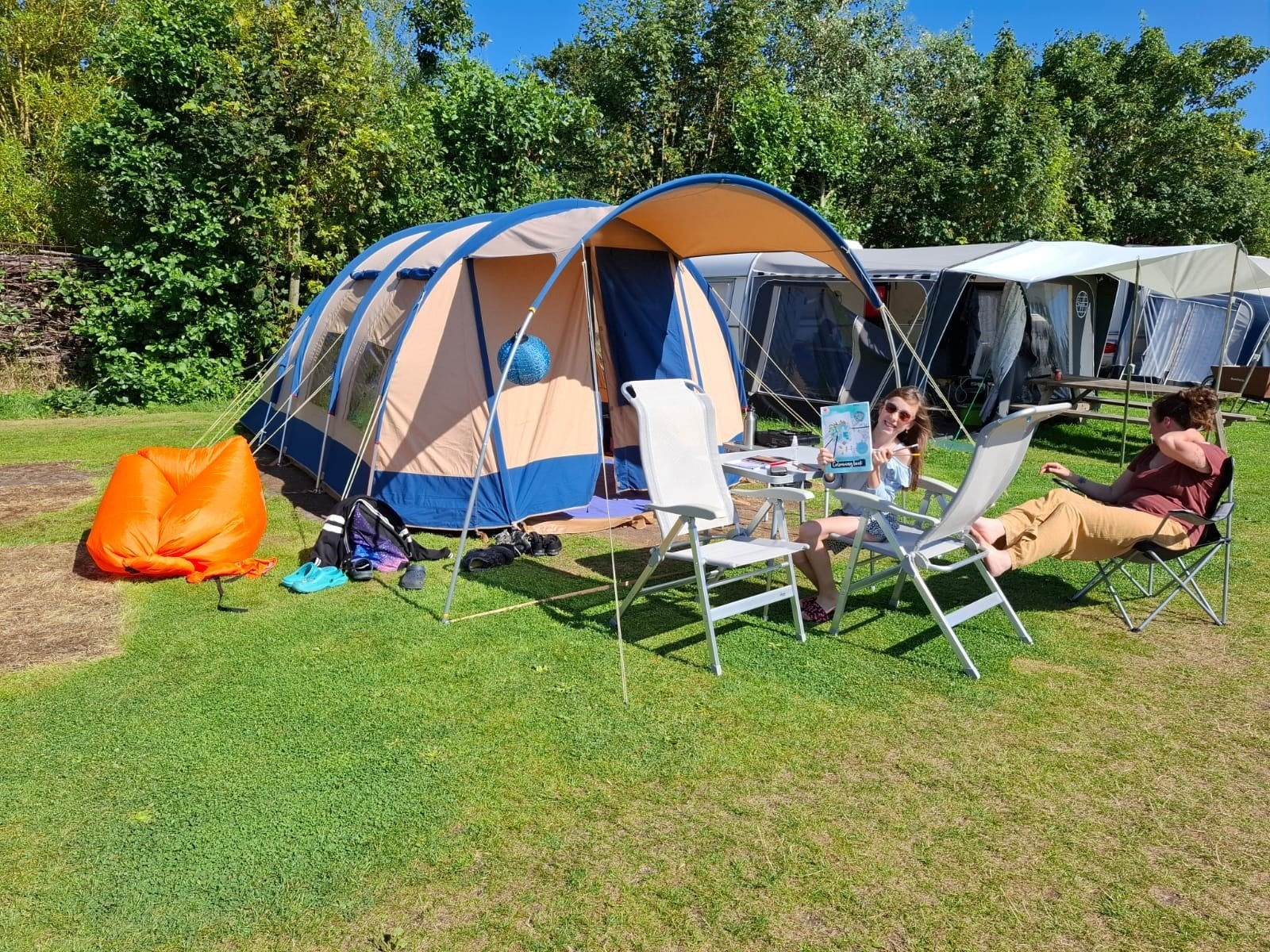 Vrijbuiter Michigan 4 tunneltent, Ophalen, Gebruikt, Tot en met 4