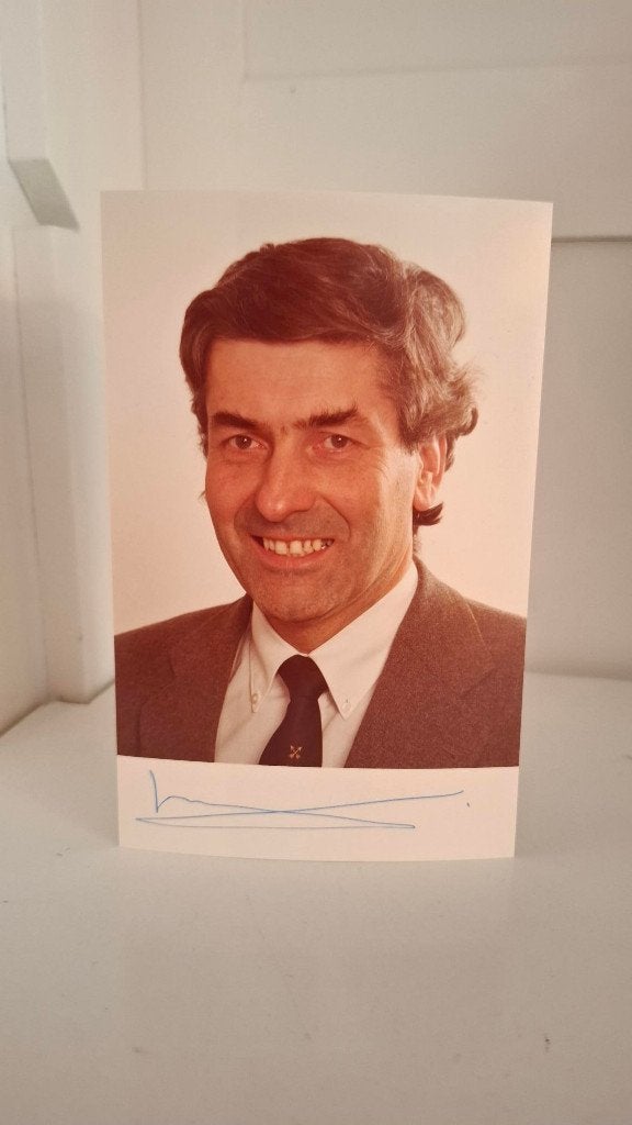 Ruud Lubbers gesigneerde foto, 1980 tot heden, Foto, Ophalen of Verzenden, Zo goed als nieuw