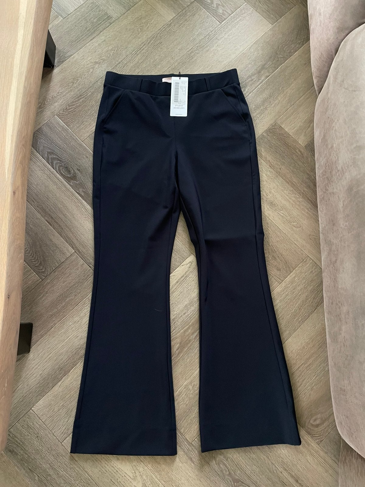 Nieuwe Studio Anneloes flared bonded broek travelstof mt L, Kleding | Dames, Broeken en Pantalons, Blauw, Maat 42/44 (L), Nieuw