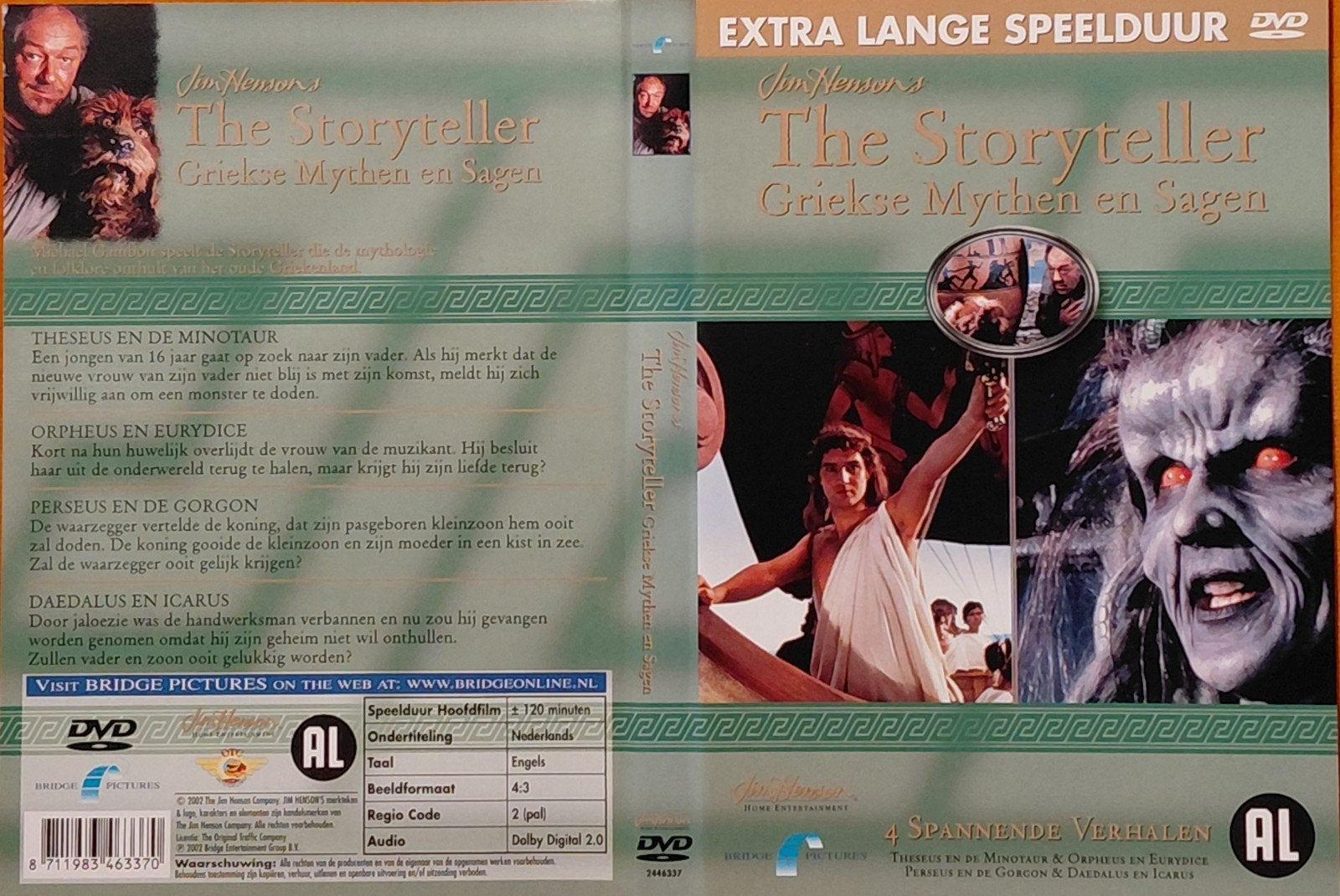 Jim Henson's The Storyteller: Griekse Mythen en Sagen DVD, Engels, Alle leeftijden, Nederlands, Ophalen of Verzenden