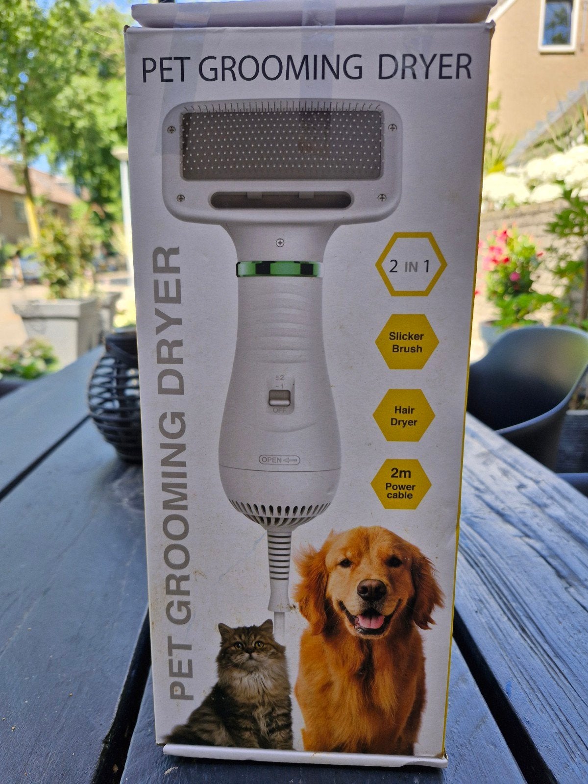Peter groomin dryer 2 in 1 nieuw in doos, Dieren en Toebehoren, Ophalen, Nieuw