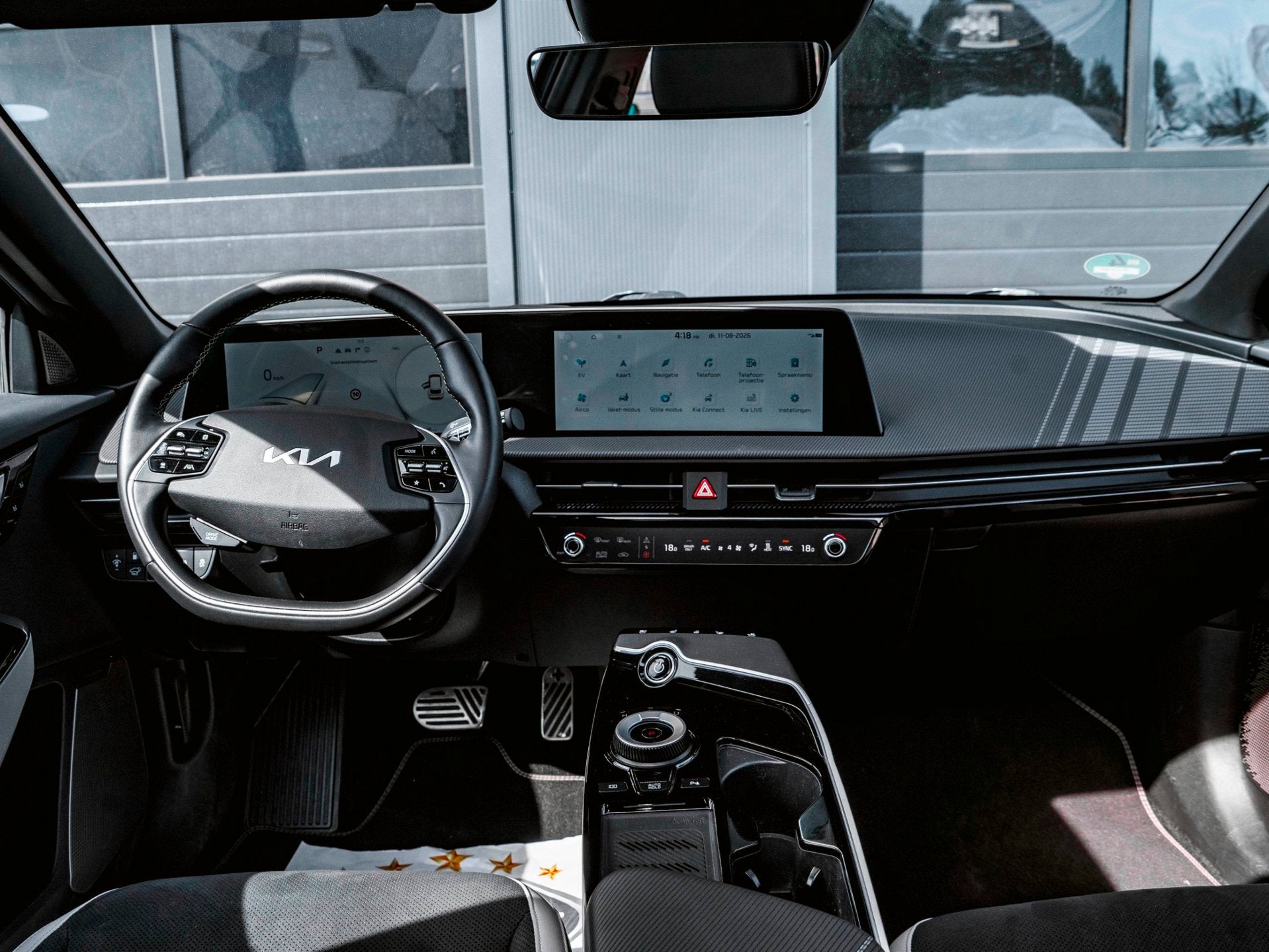 Kia EV6 GT-Line 77.4 kWh | 100% SOH | PANO | HEAD UP | 360 C, Achterwielaandrijving, Gebruikt, Zwart, 1885 kg