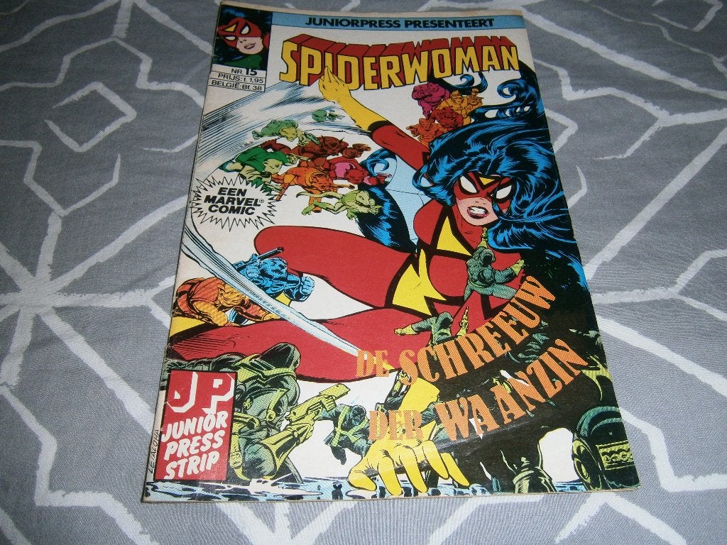 Spiderwoman – De schreeuw der waanzin (Junior Press, 1983), Stan Lee, Europa, Meerdere comics, Ophalen
