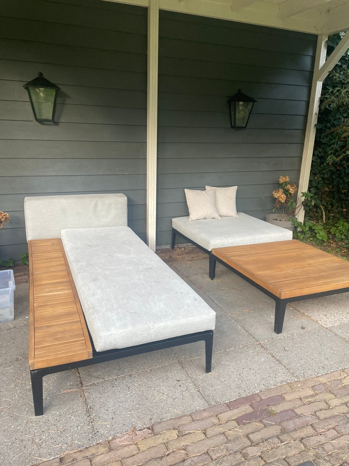 Tuinset, Tuin en Terras, Ophalen, Zo goed als nieuw, Hout