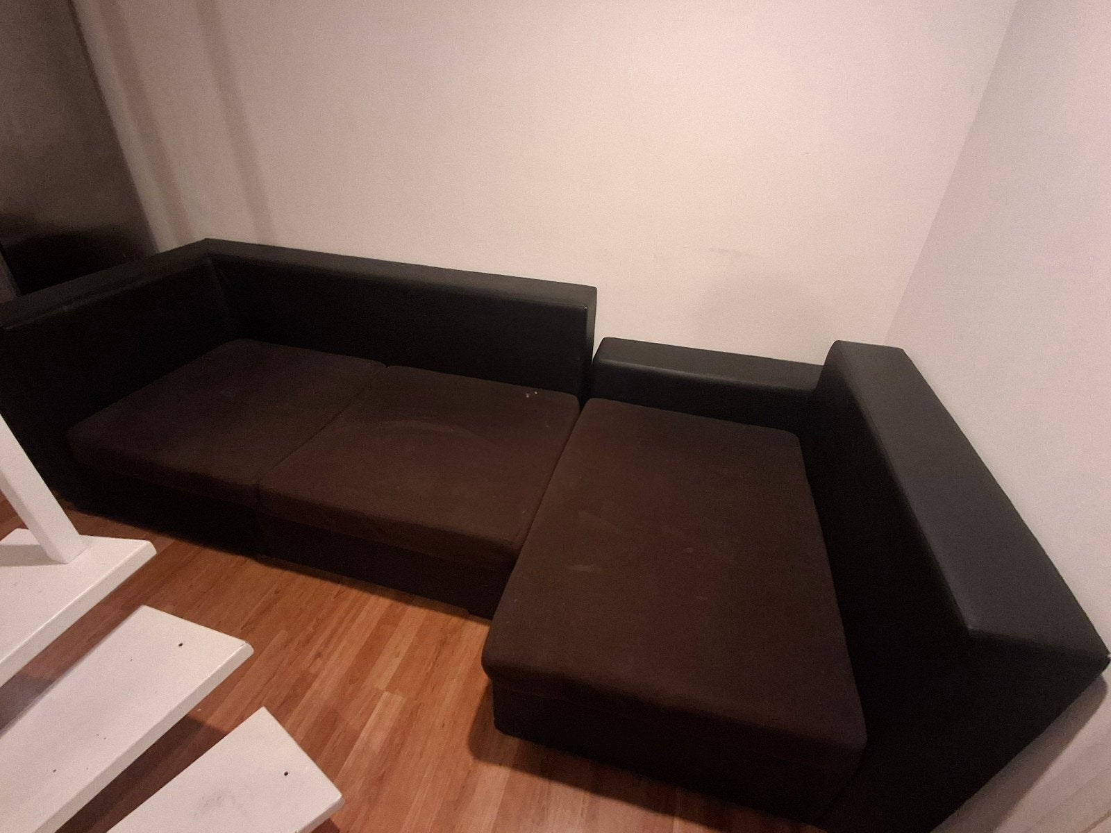 GRATIS small L shaped couch, Ophalen, Gebruikt