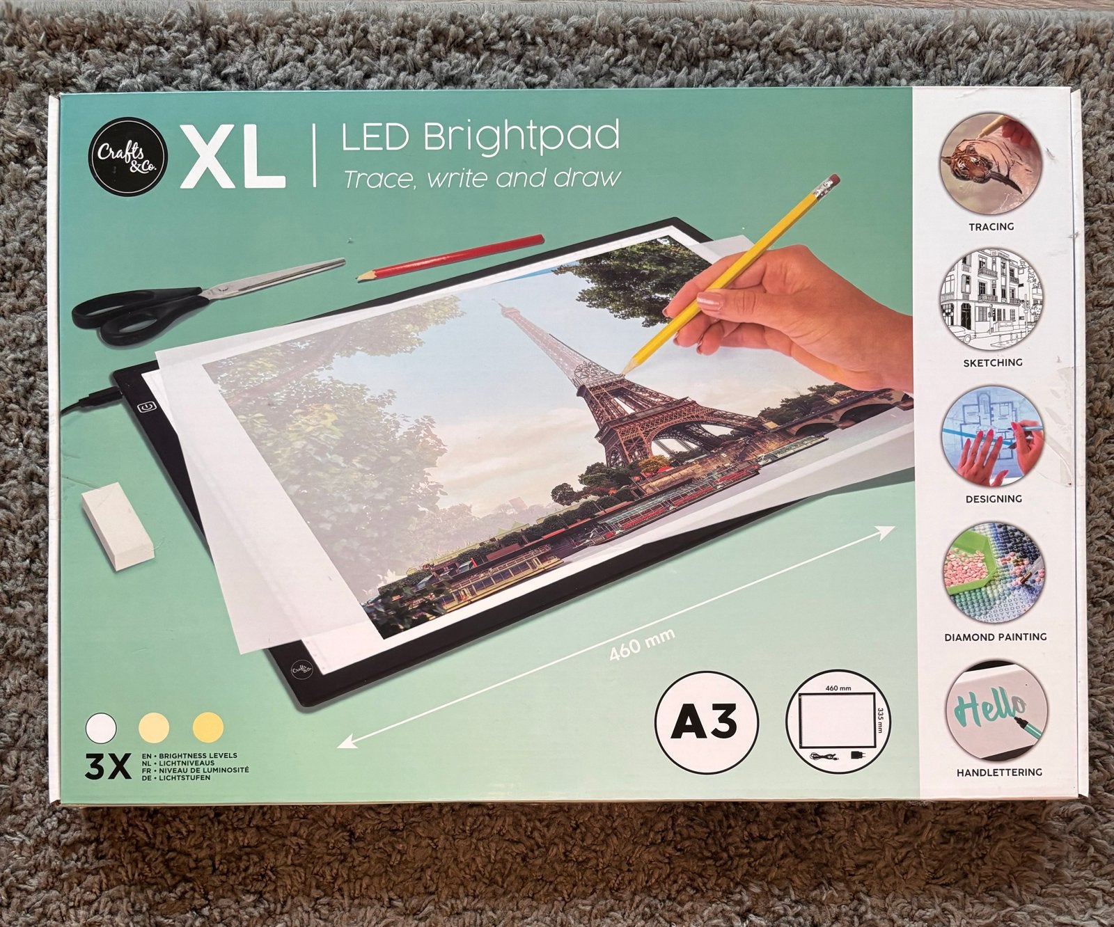 Crafts & Co XL LED Brightpad A3 - Nieuw, geseald, Ophalen, Nieuw, Overige typen