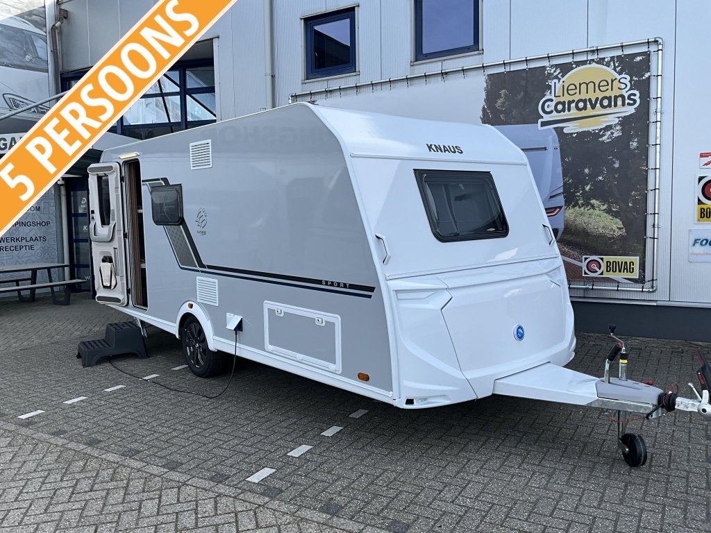 Knaus Sport Platinum 500 QDK STAPELBED-ACTIE MODEL, Schokbreker, Bedrijf, Treinzit, Dwarsbed