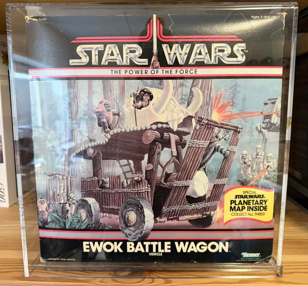 Star Wars Vintage Ewok Battle Wagon Sealed met Case, Ophalen, Nieuw, Actiefiguurtje