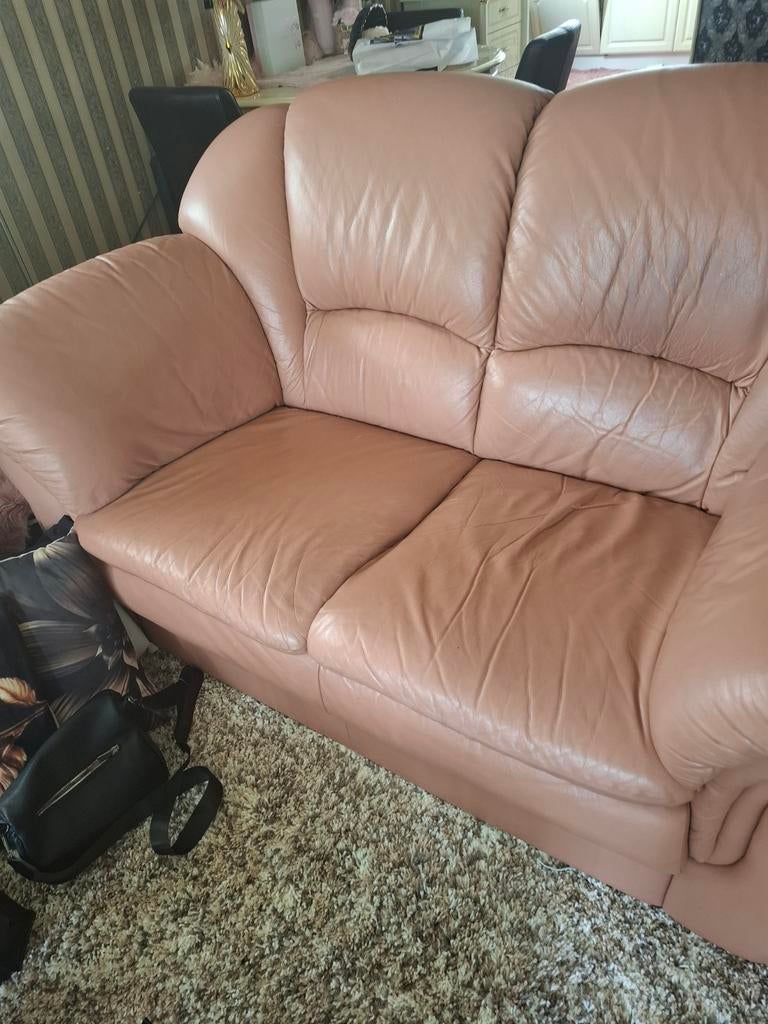 Gratis af te halen, Huis en Inrichting, Banken | Bankstellen, Ophalen of Verzenden, Gebruikt, 75 tot 100 cm, Driepersoons