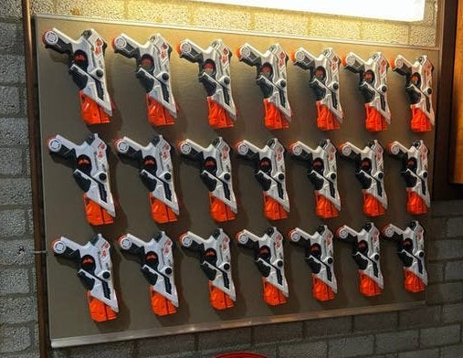 Megaset 28x Nerf Ops Pro Alphapoint laserguns te koop., Ophalen of Verzenden, Gebruikt