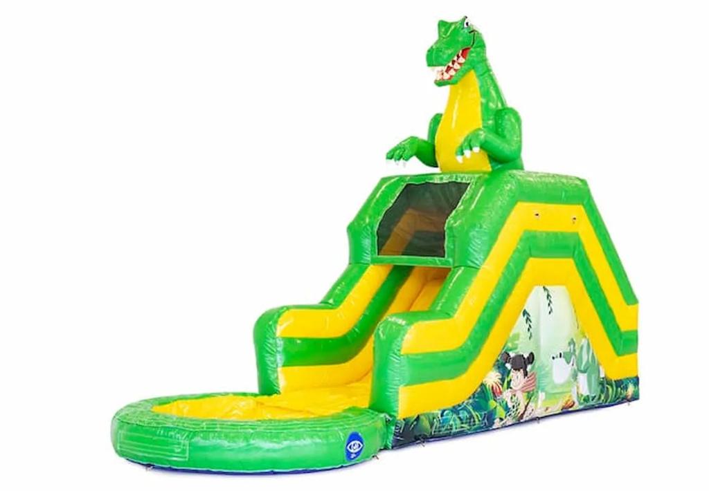 Dino waterglijbaan huren - €175 per dag, Ophalen of Verzenden, Zo goed als nieuw